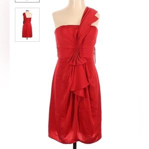 BCBG Max Azria one shoulder cocktail dress